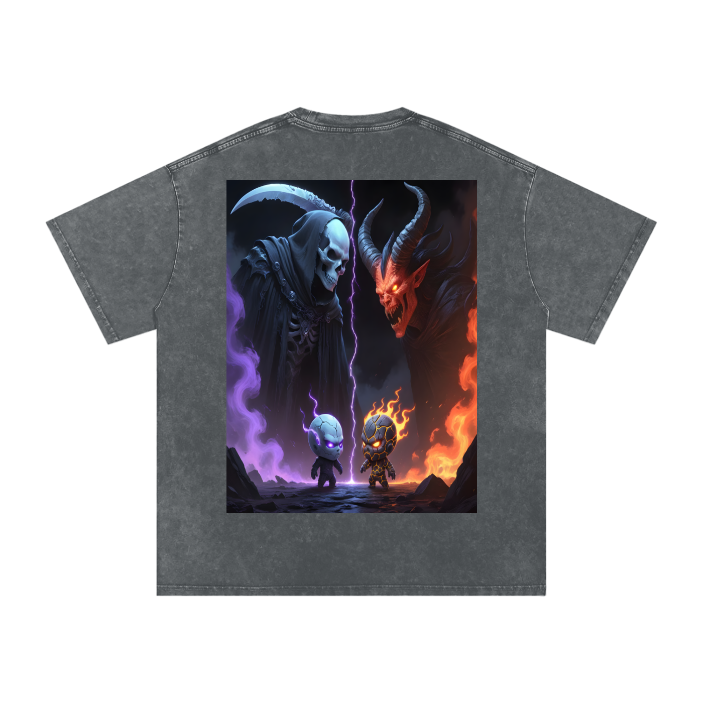 Vex x Kael Collab Tee — VoidForge Original Characters Snow Wash