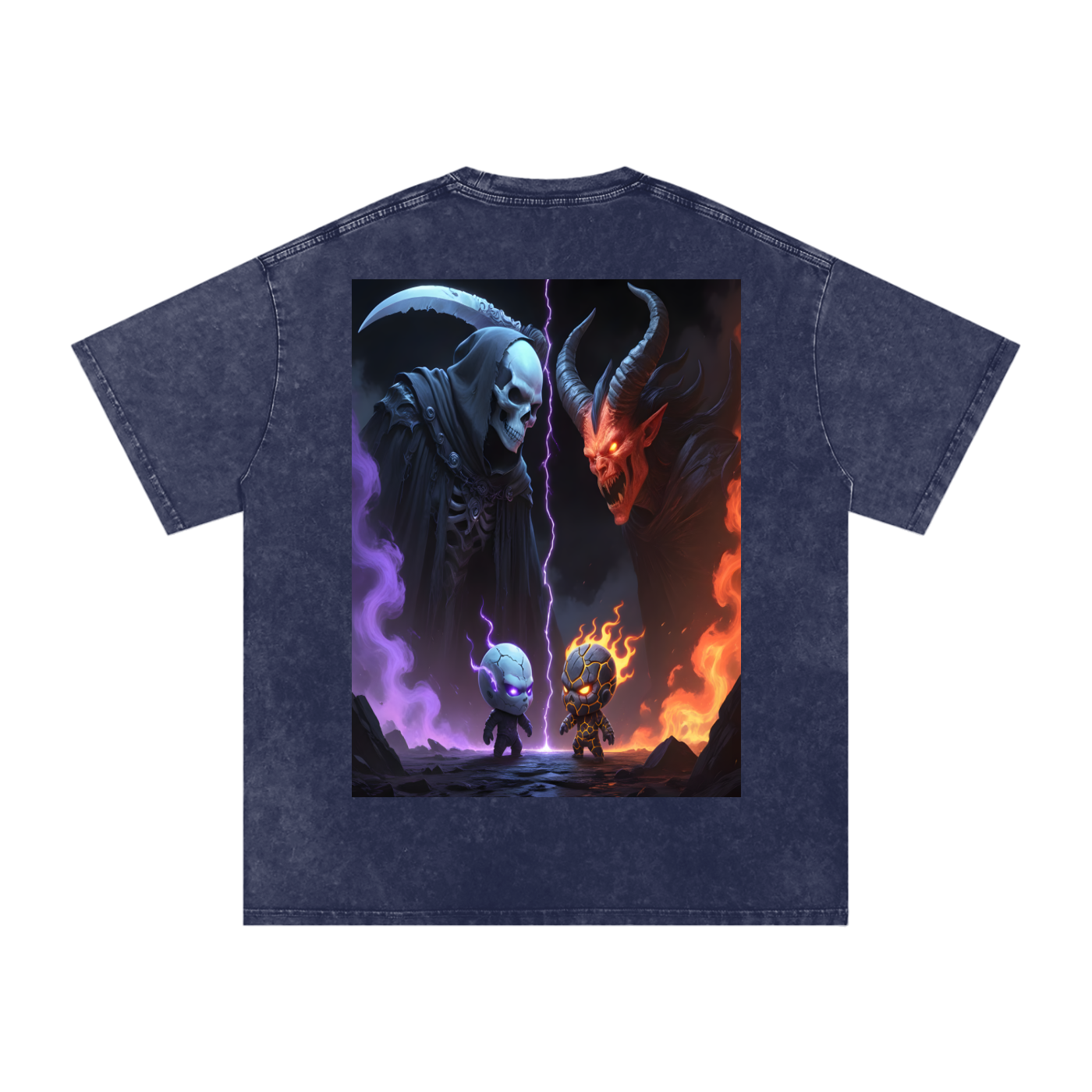 Vex x Kael Collab Tee — VoidForge Original Characters Snow Wash