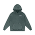 Kael Ember Wraith Hoodie in Dark Gray — VF logo front on charcoal 420 GSM snow washed oversized gothic fire character hoodie