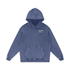 Kael Ember Wraith Hoodie in Dark Blue — VF chest logo on navy snow washed 420 GSM dark fantasy original character fire hoodie