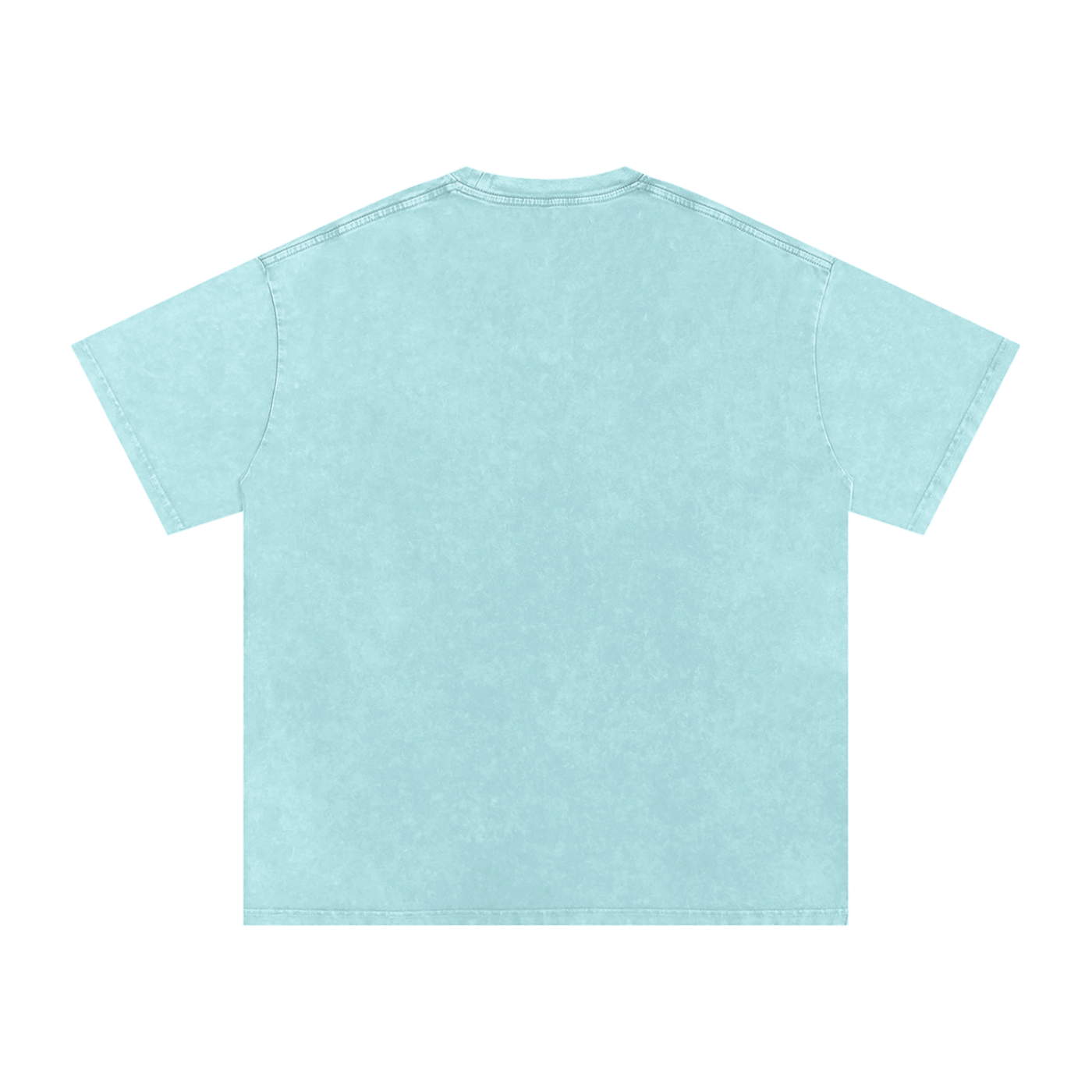 Snow Wash Tee in Pirate Gray — flat lay showing charcoal gray washed oversized drop shoulder tee
