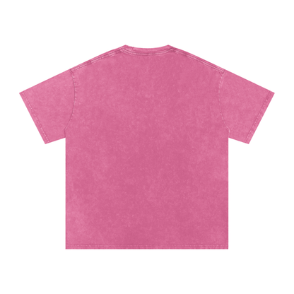VoidForge Snow Wash Tee — folded product shot showing premium 250 GSM cotton weight and snow wash fabric quality
