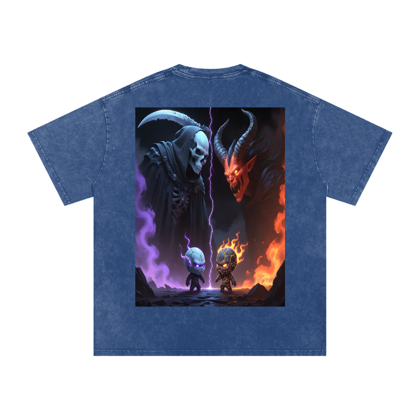 Vex x Kael Collab Tee — VoidForge Original Characters Snow Wash